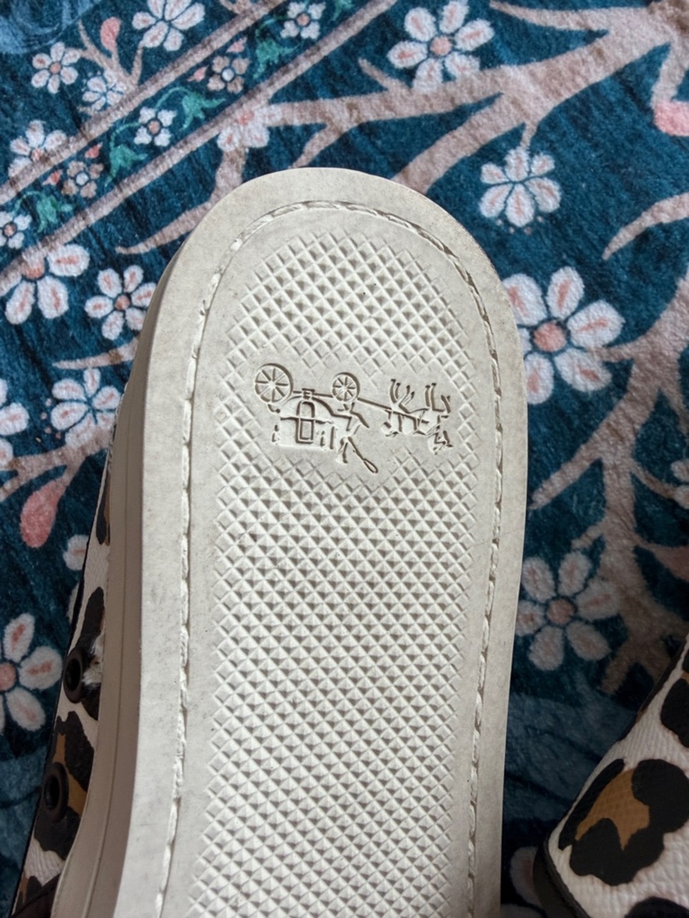 Coach White Leopard Print Slip-On Sneakers - Picture 5 of 13